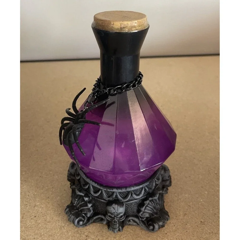 Pan Asian Tabletop Potion Light Purple Liquid Color Change Lights Up